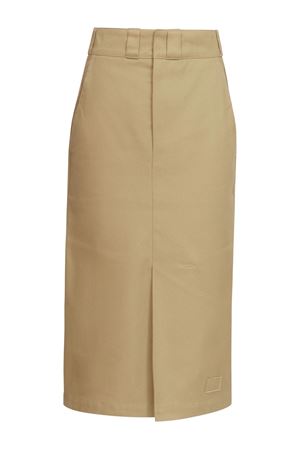 Beige cotton blend high-rise midi skirt MAISON MARGIELA | S51ME0028S54042114